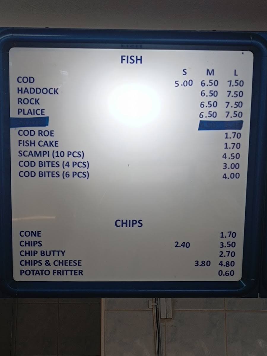 Eaton Plaice Menu 7