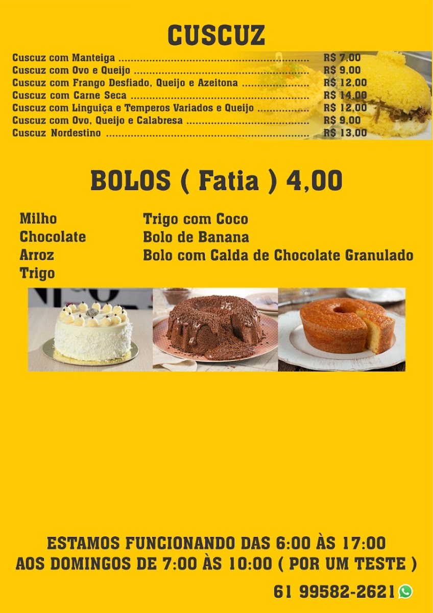 Casa da Tapioca Vó Amelia Menu 3