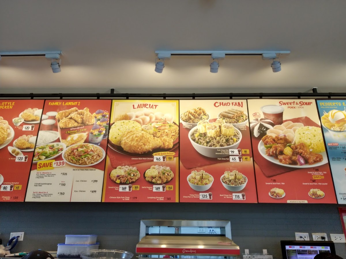 Chowking Menu 1