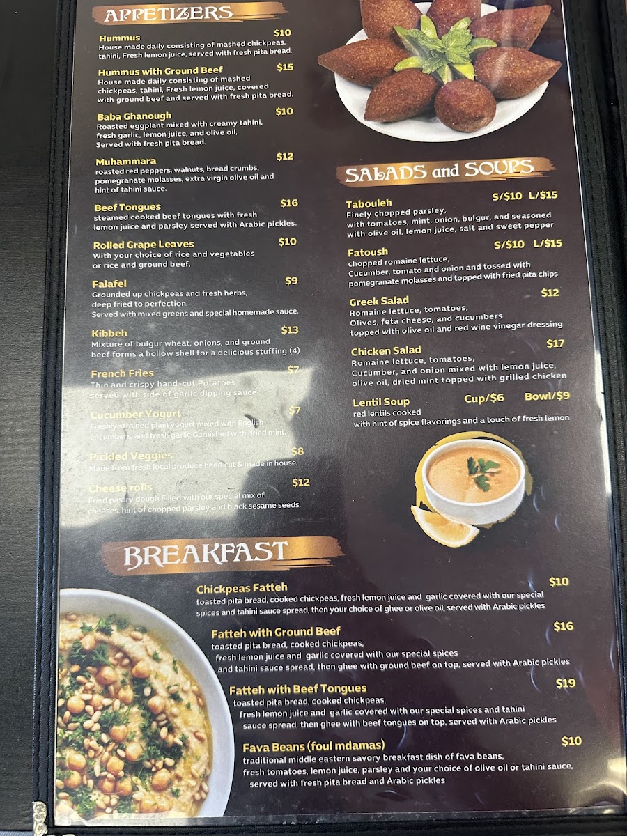 AL SHAMI Menu 7