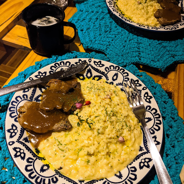 Risoto Com Filé Mignon A Molho Madeira