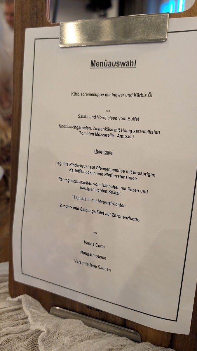 Restaurant Franziskus Menu 1