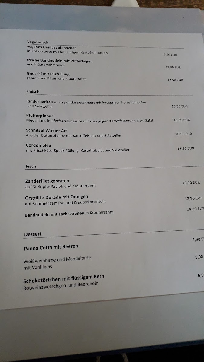 Restaurant Franziskus Menu 5