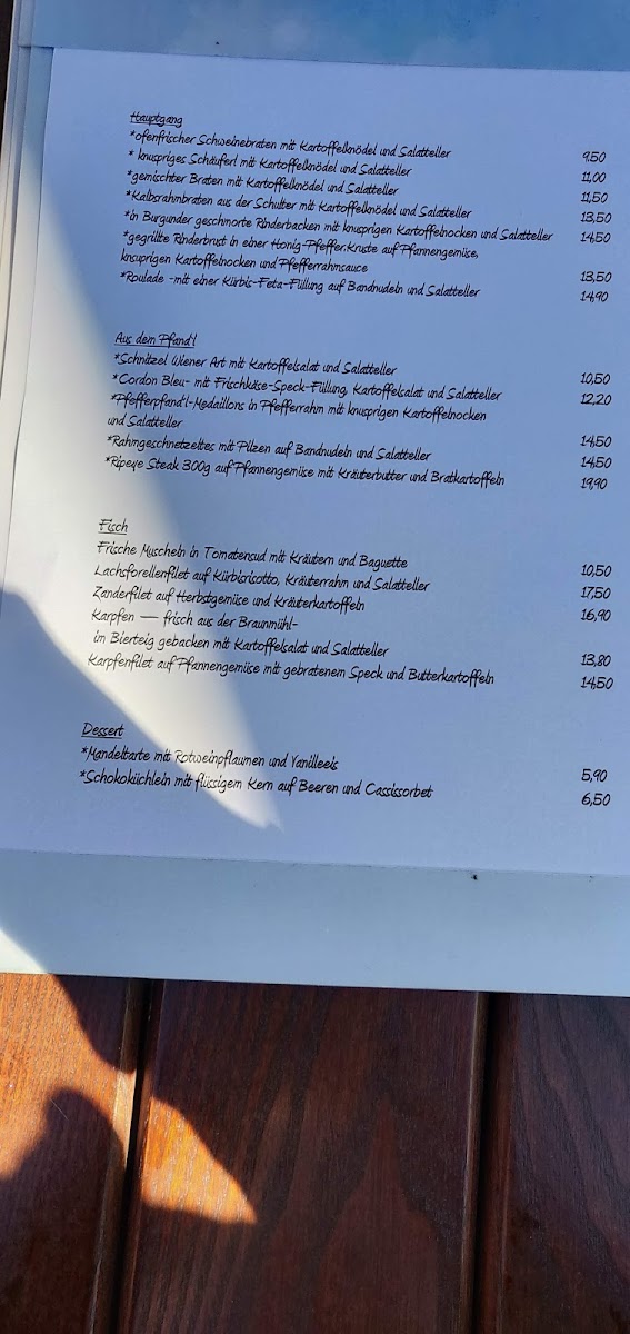 Restaurant Franziskus Menu 9