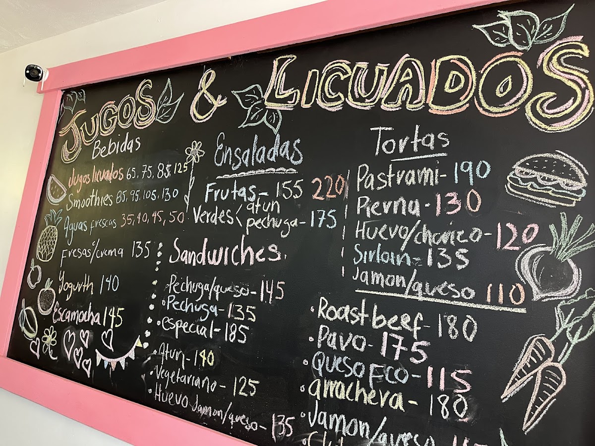 JUGOS Y LICUADOS DEL MAR Menu 2