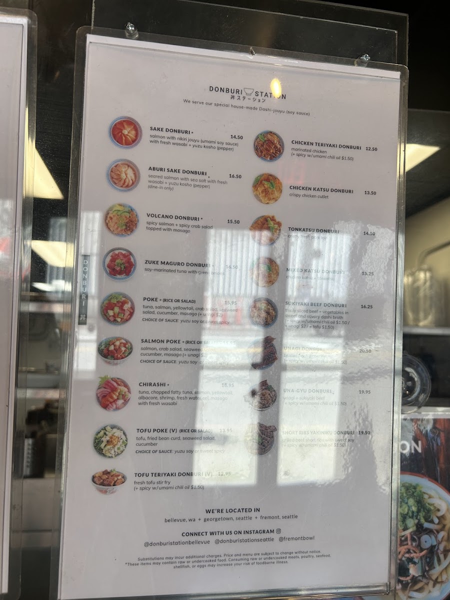 Donburi Station Seattle Menu 4