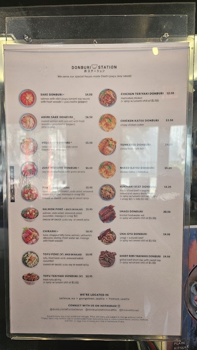 Donburi Station Seattle Menu 5