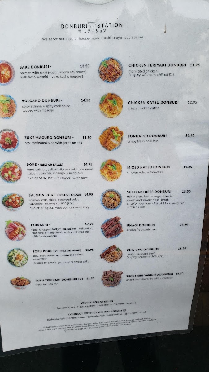 Donburi Station Seattle Menu 7