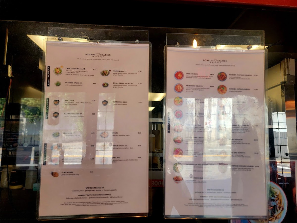 Donburi Station Seattle Menu 9