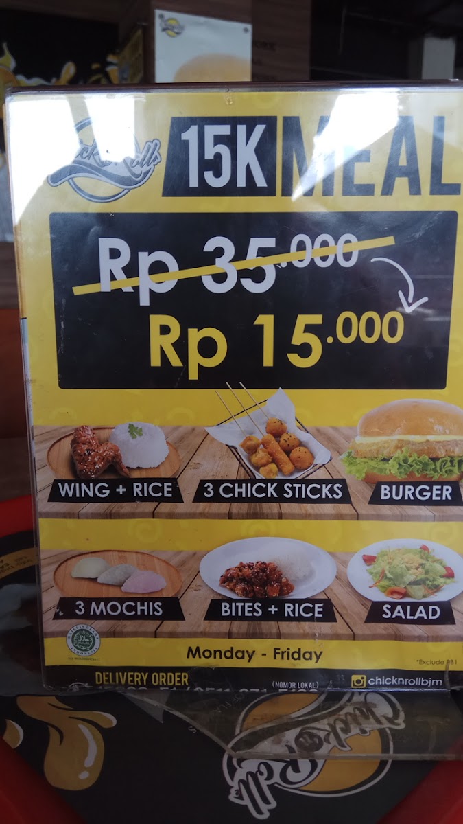 Chick n Roll Menu 8