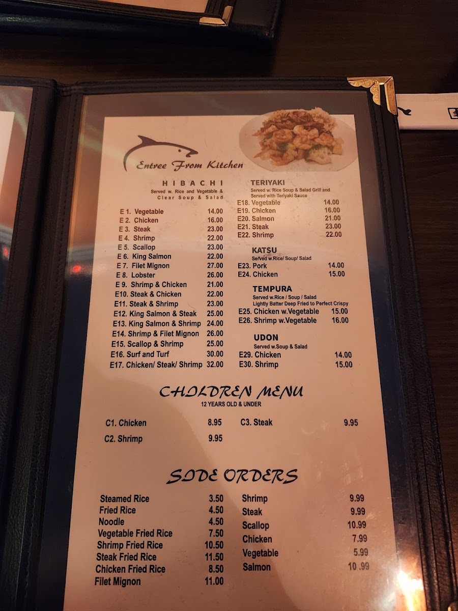 BlueFin Sushi Menu 4