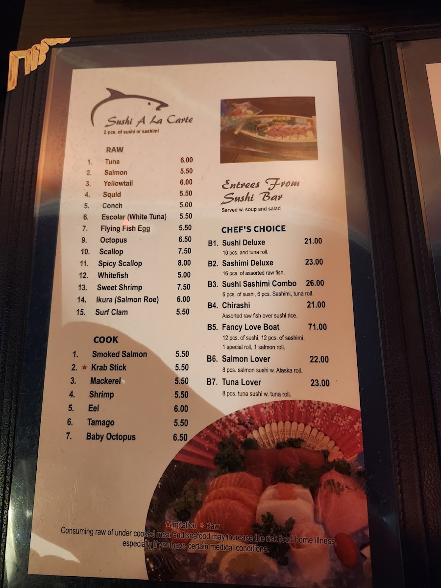 BlueFin Sushi Menu 6