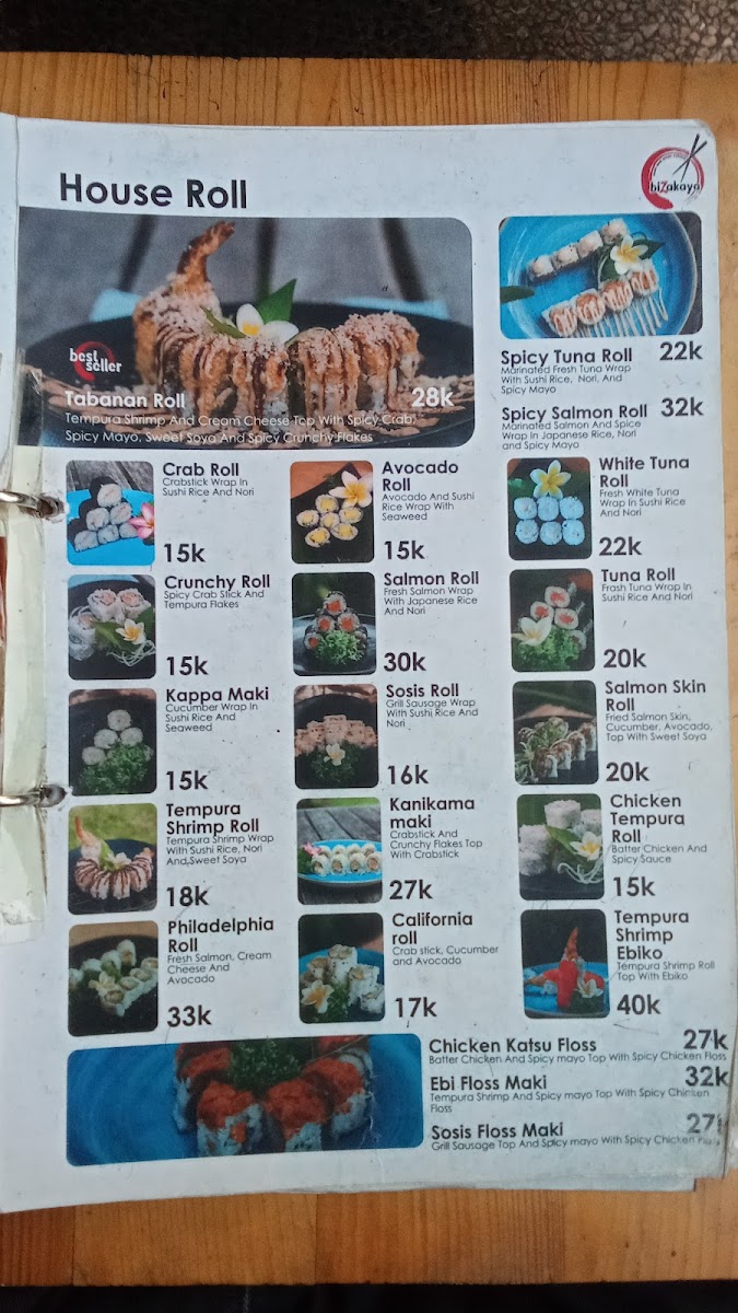 Dapurdede & biZakaya sushi Menu 4