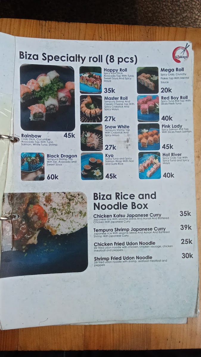 Dapurdede & biZakaya sushi Menu 5