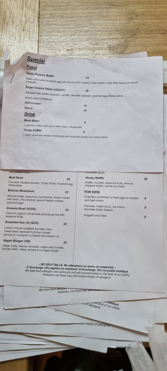 Sticks and Stones Cafe Torquay Menu 4