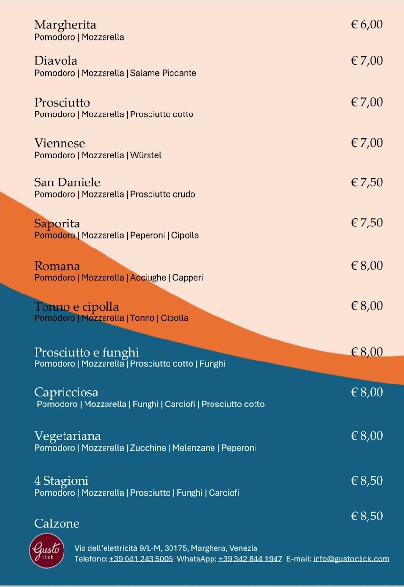 Ristorante Gustoclick Menu 1