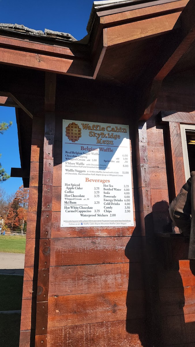 Waffle Cabin Menu 2