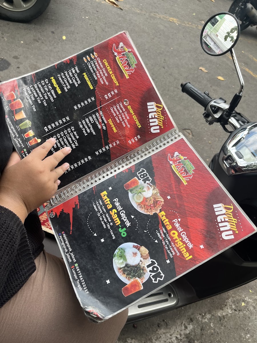 Ayam Geprek Jebret Menu 1