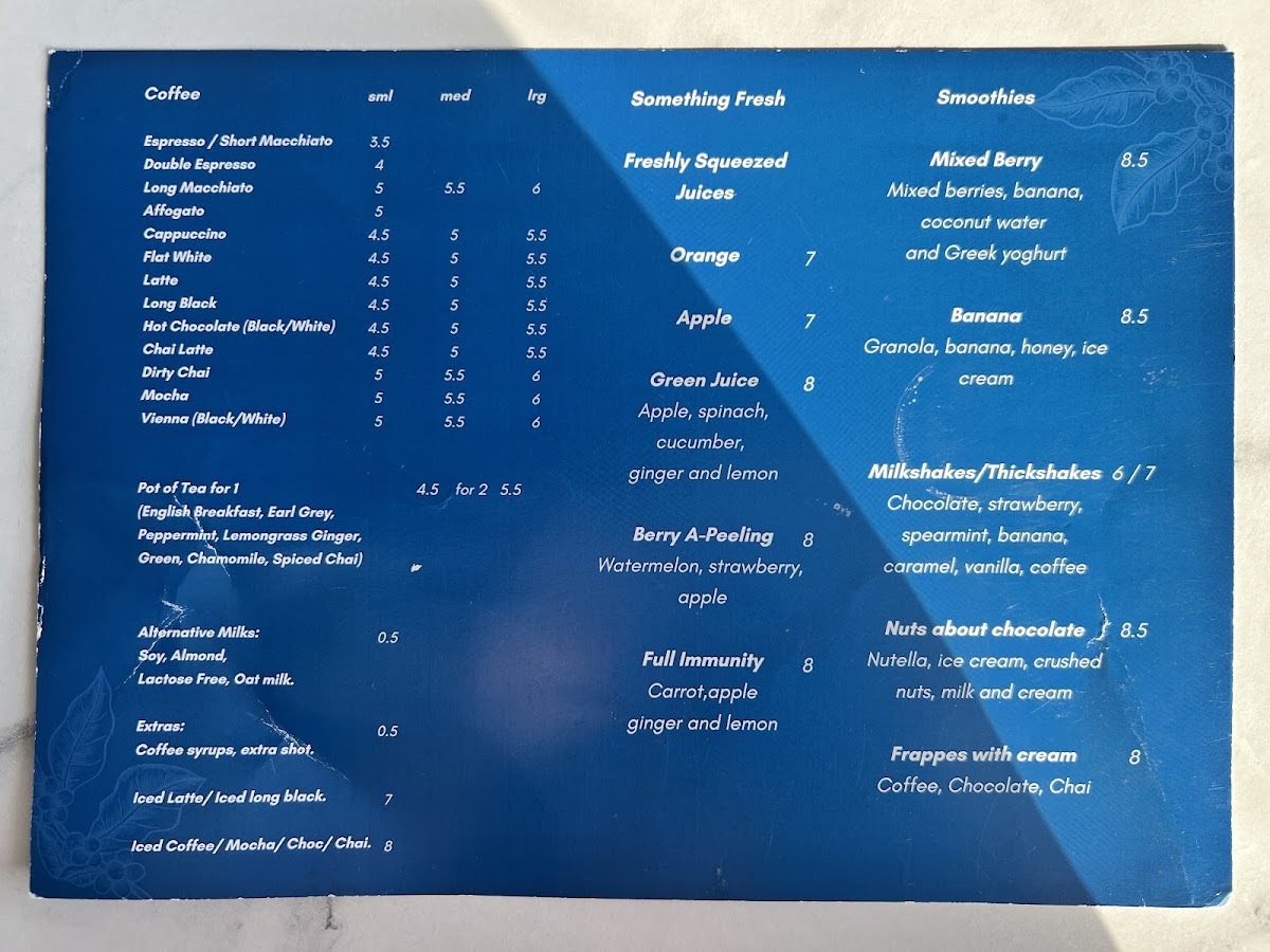 Santorini Cafe and Restaurant Menu 4