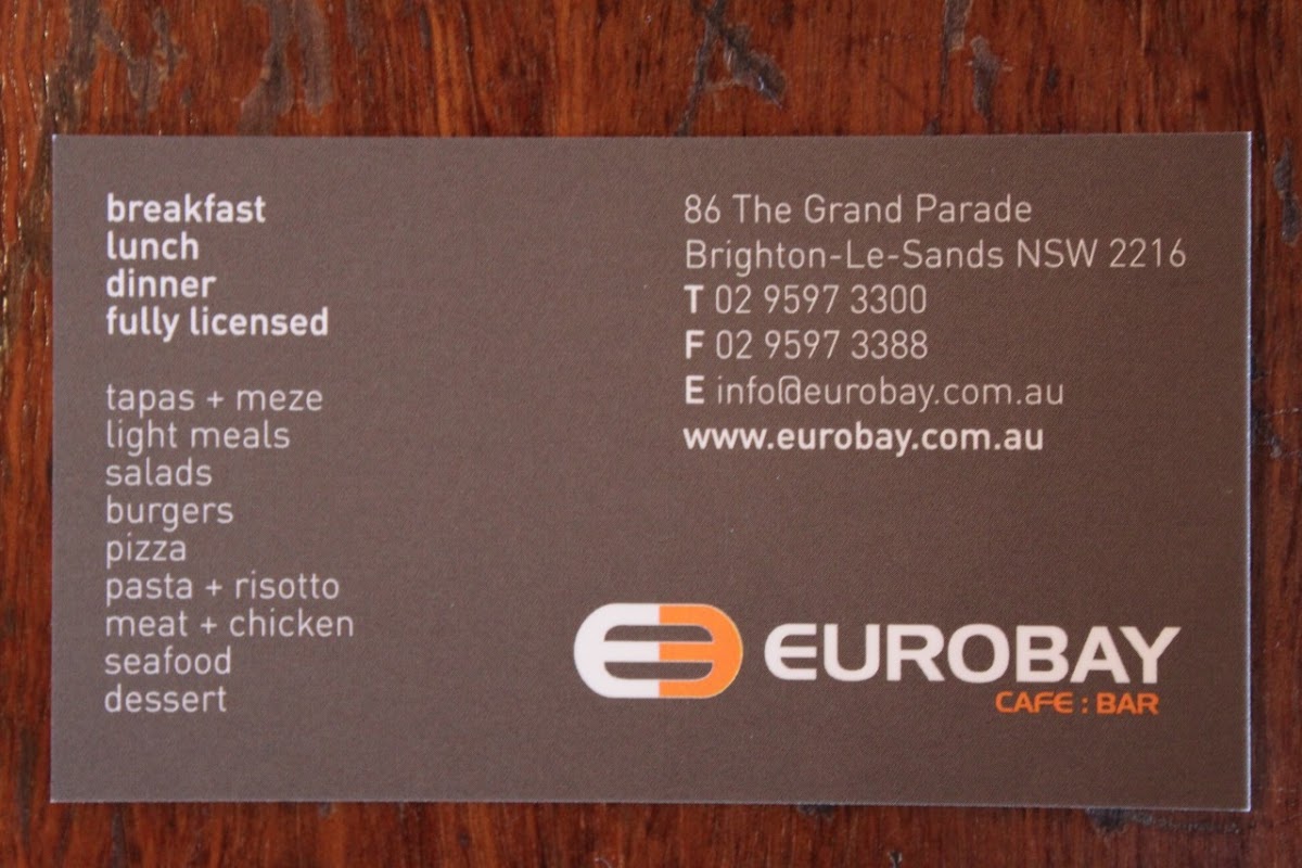 Eurobay Cafe Bar Menu 4