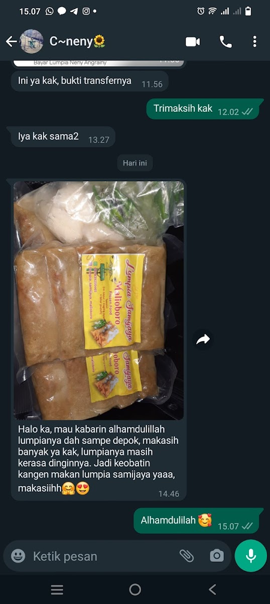 Rumah produksi lumpia samijaya frozen Menu 2