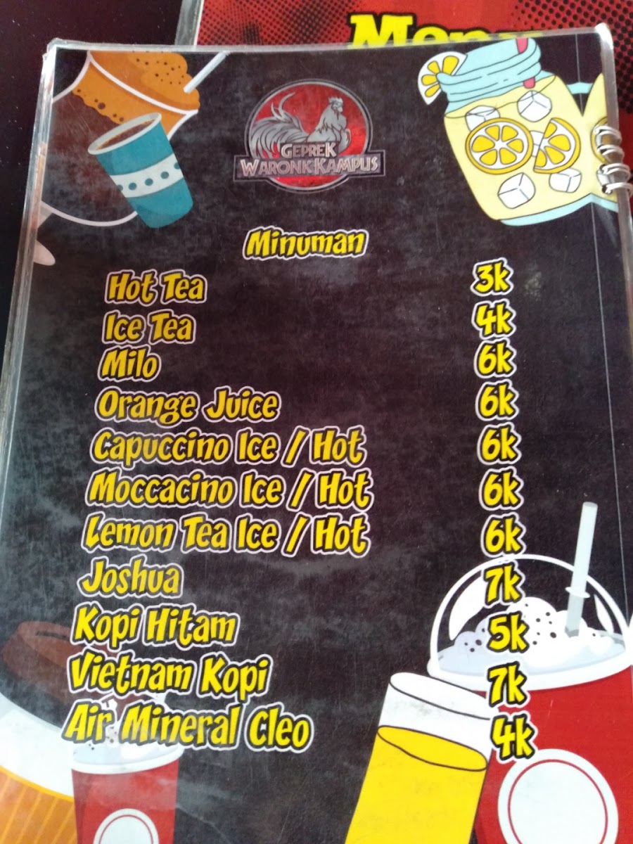 Geprek Waronk Kampus Menu 2