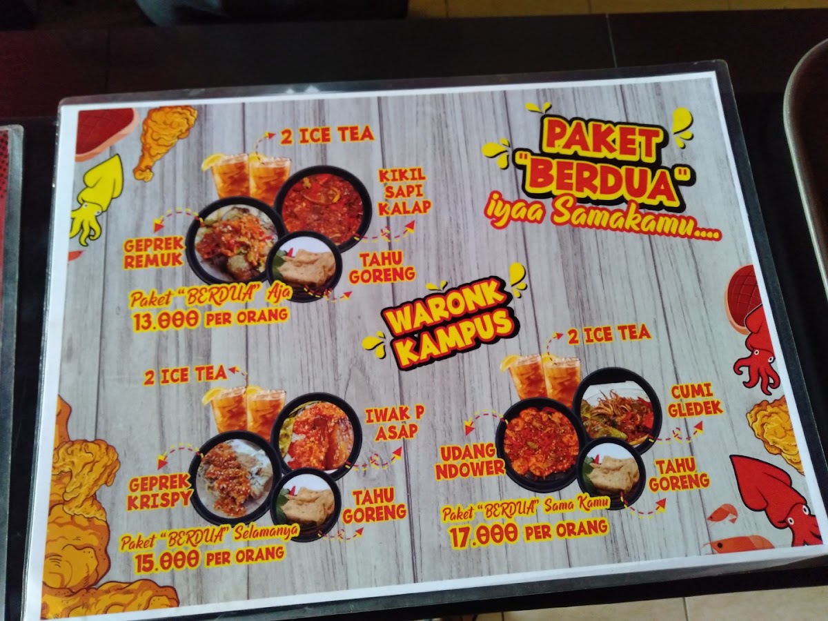 Geprek Waronk Kampus Menu 3