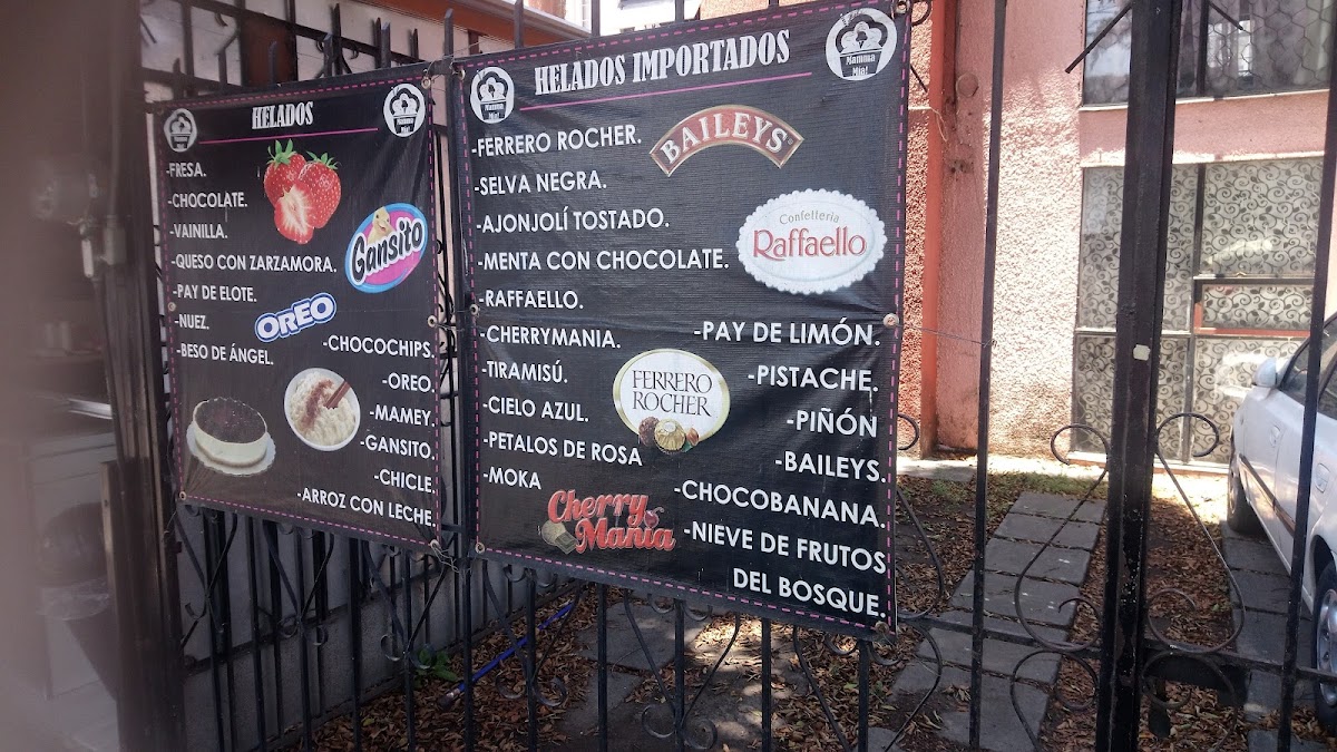 Mamma Mía Gelato Menu 2