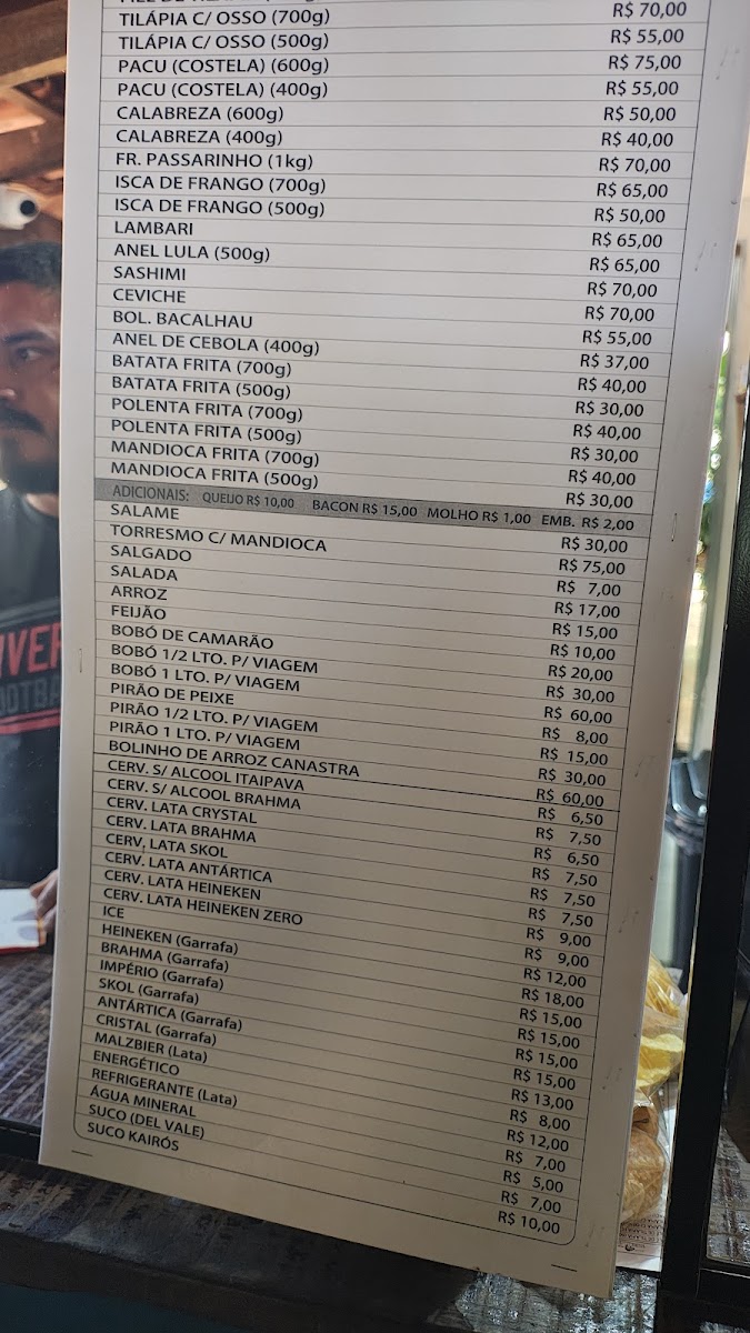 Pesqueiro Recanto do Peixe Menu 1