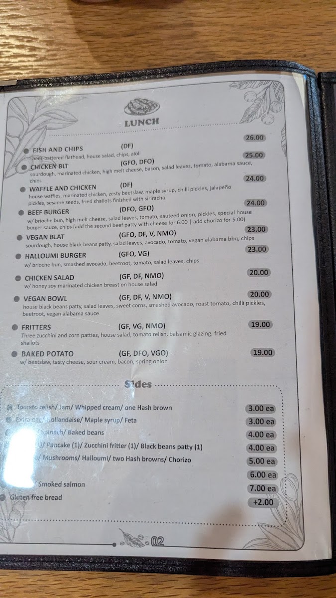 The Laughing Fox Cafe Menu 5