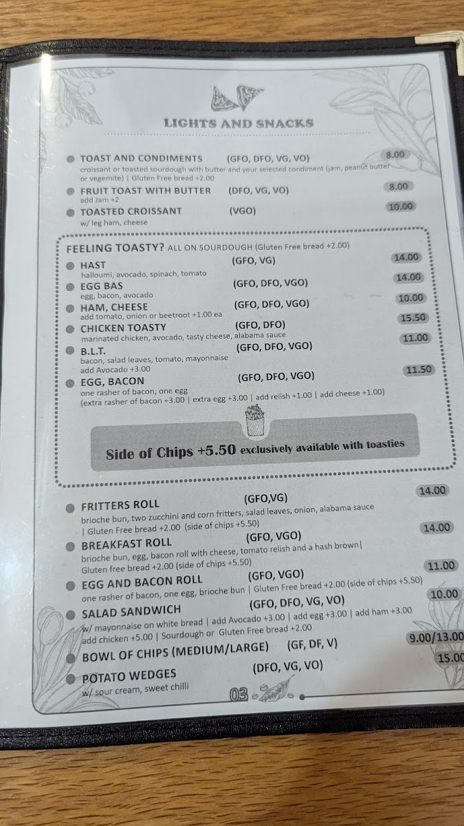 The Laughing Fox Cafe Menu 9