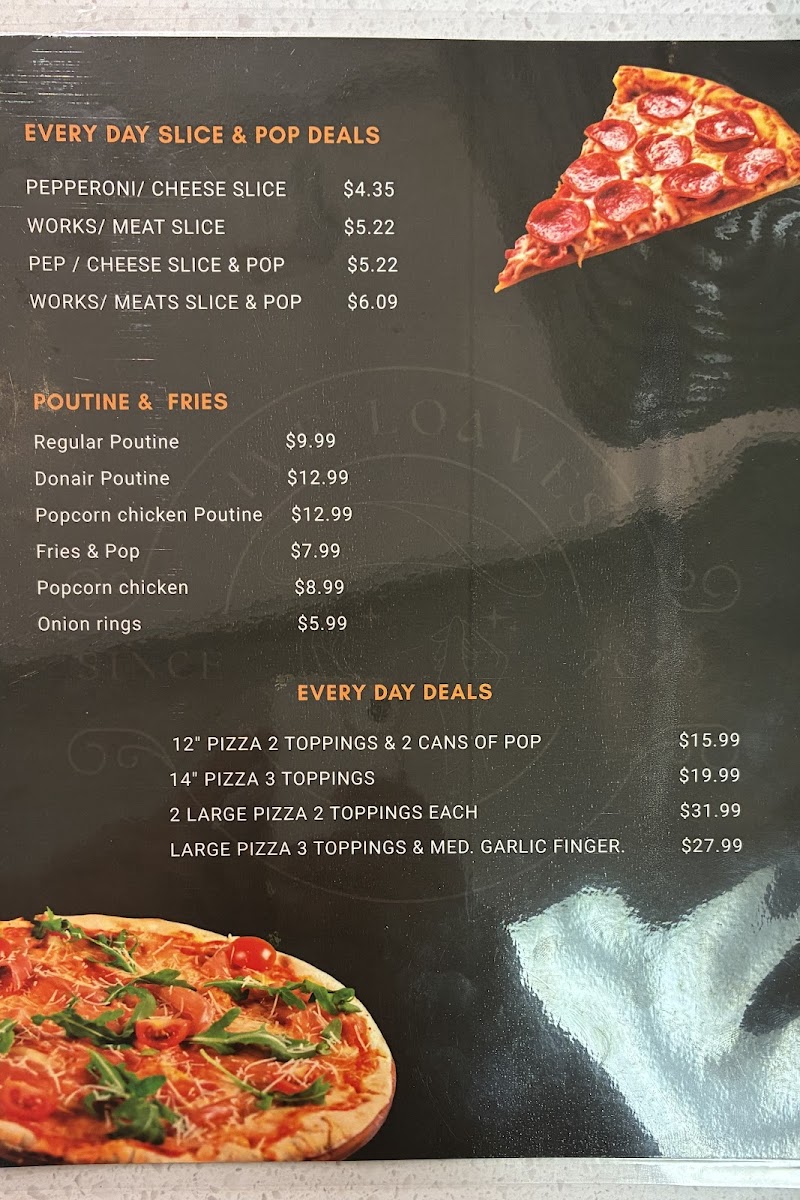 Five Loaves Pizzeria Menu 5