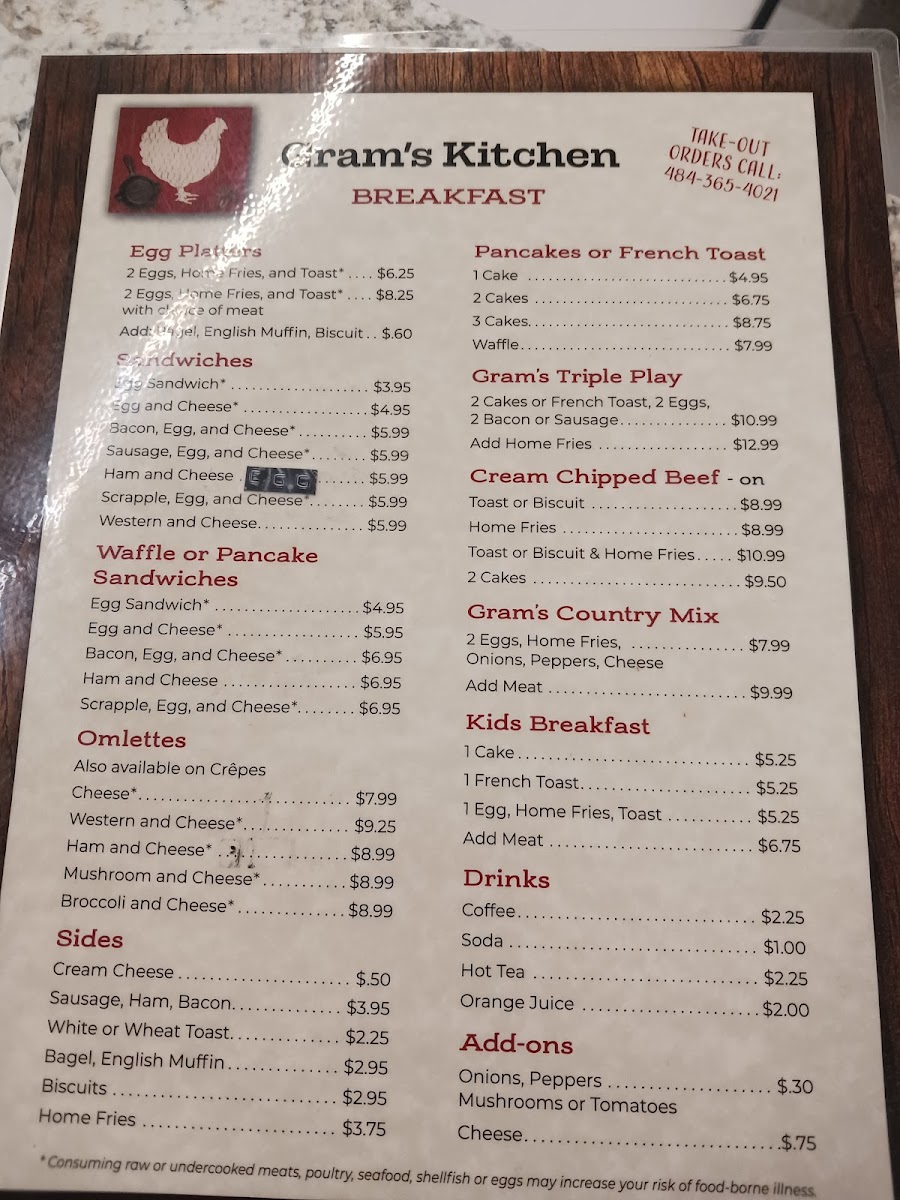 Gram's Kitchen Menu 7