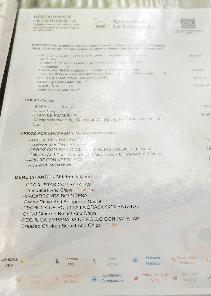 La Fabriquilla Menu 5