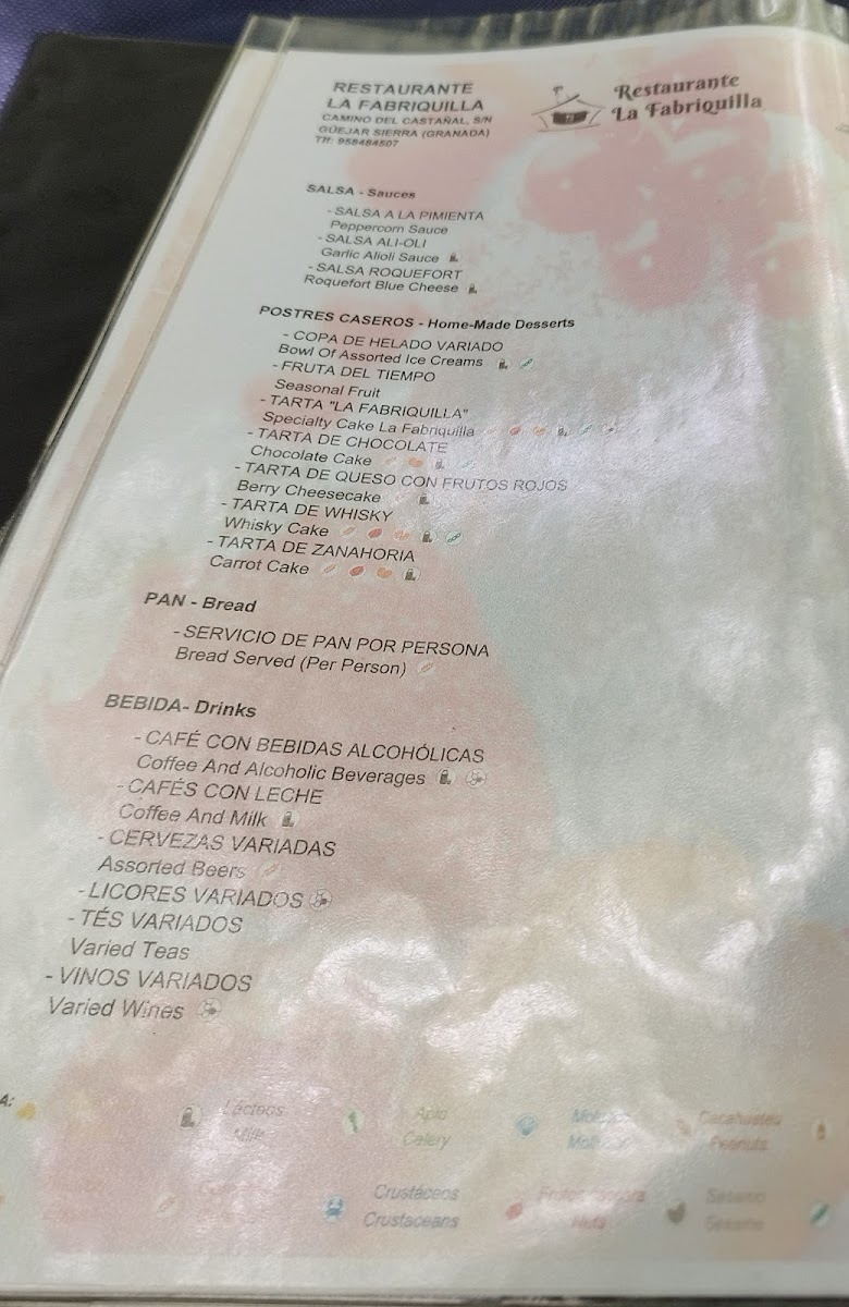 La Fabriquilla Menu 9