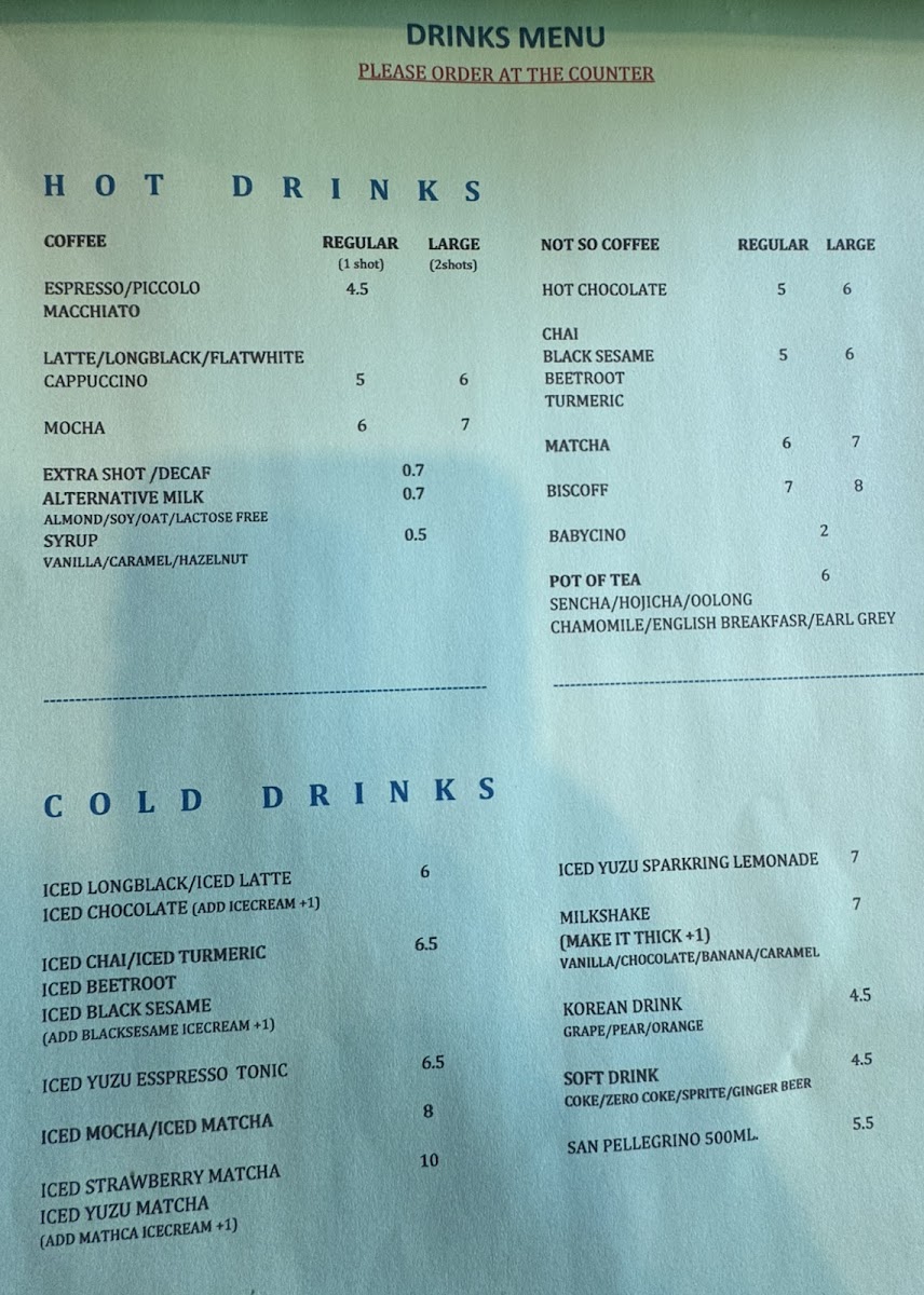 Zero Complex Braddon Menu 3