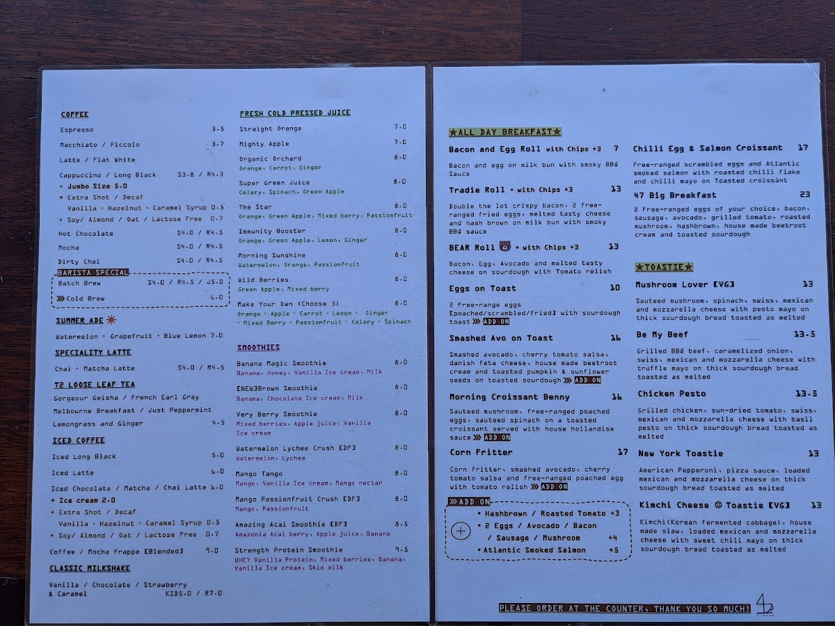Blue Garden Cafe Ermington Menu 7