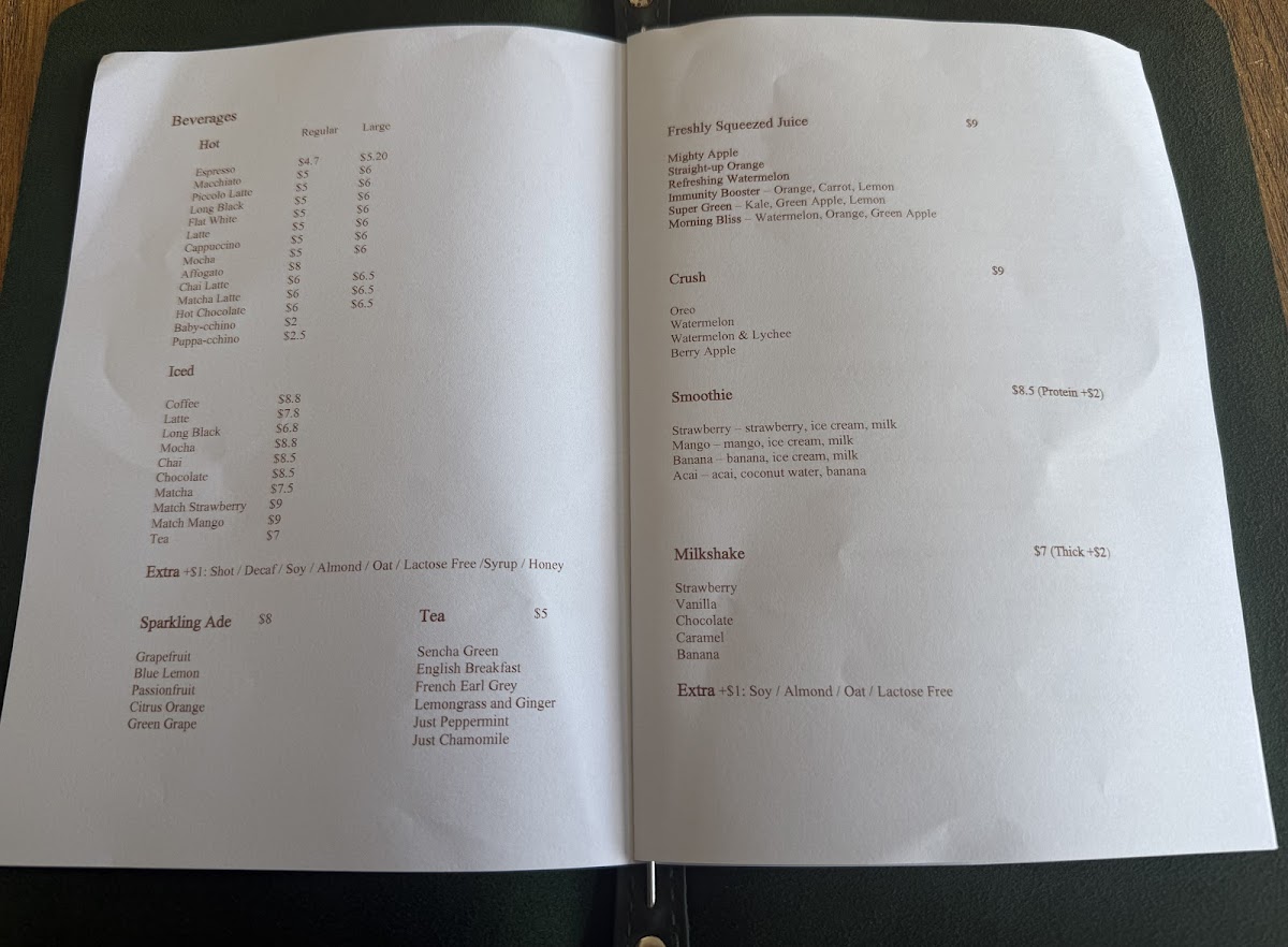 Blue Garden Cafe Ermington Menu 8