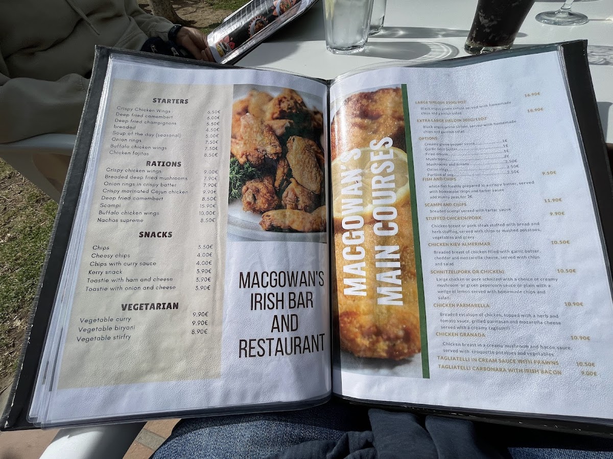 Restaurante Mac Gowen Brothers Menu 1