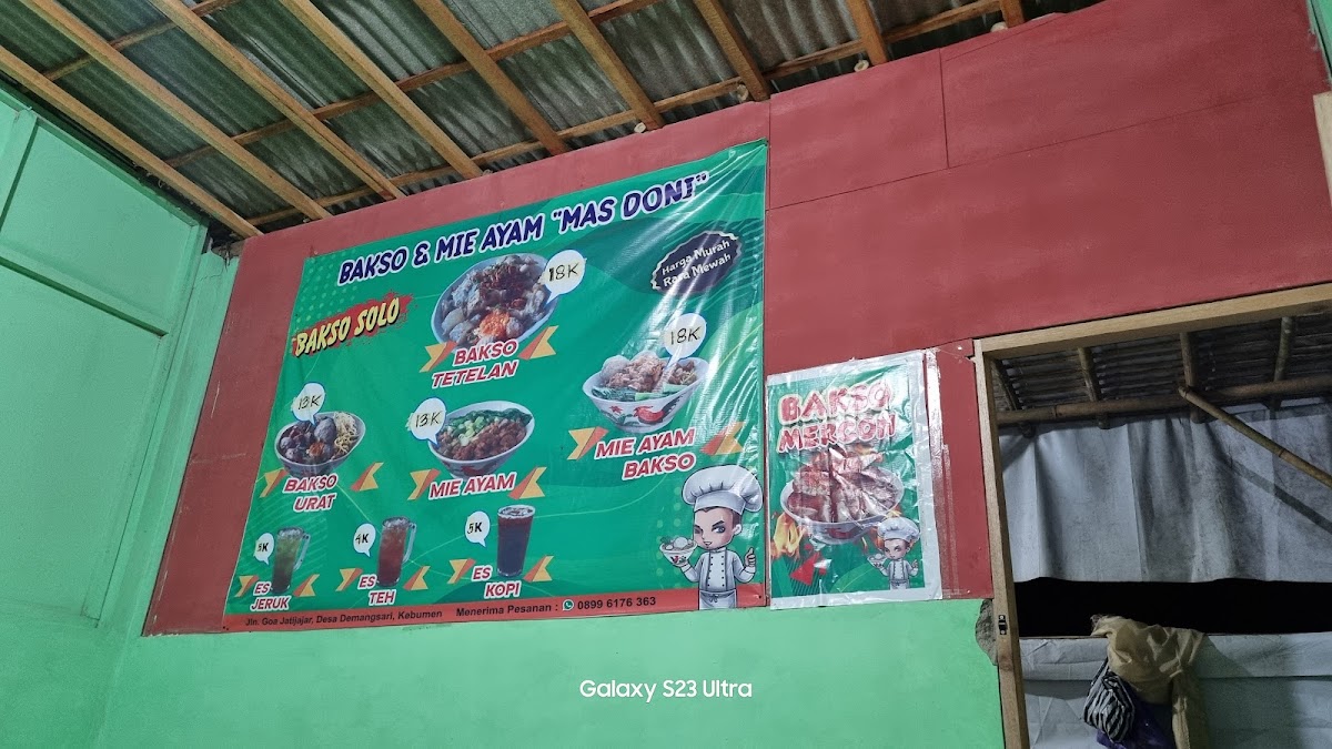 Bakso dan Mie Ayam Mas Doni Menu 1
