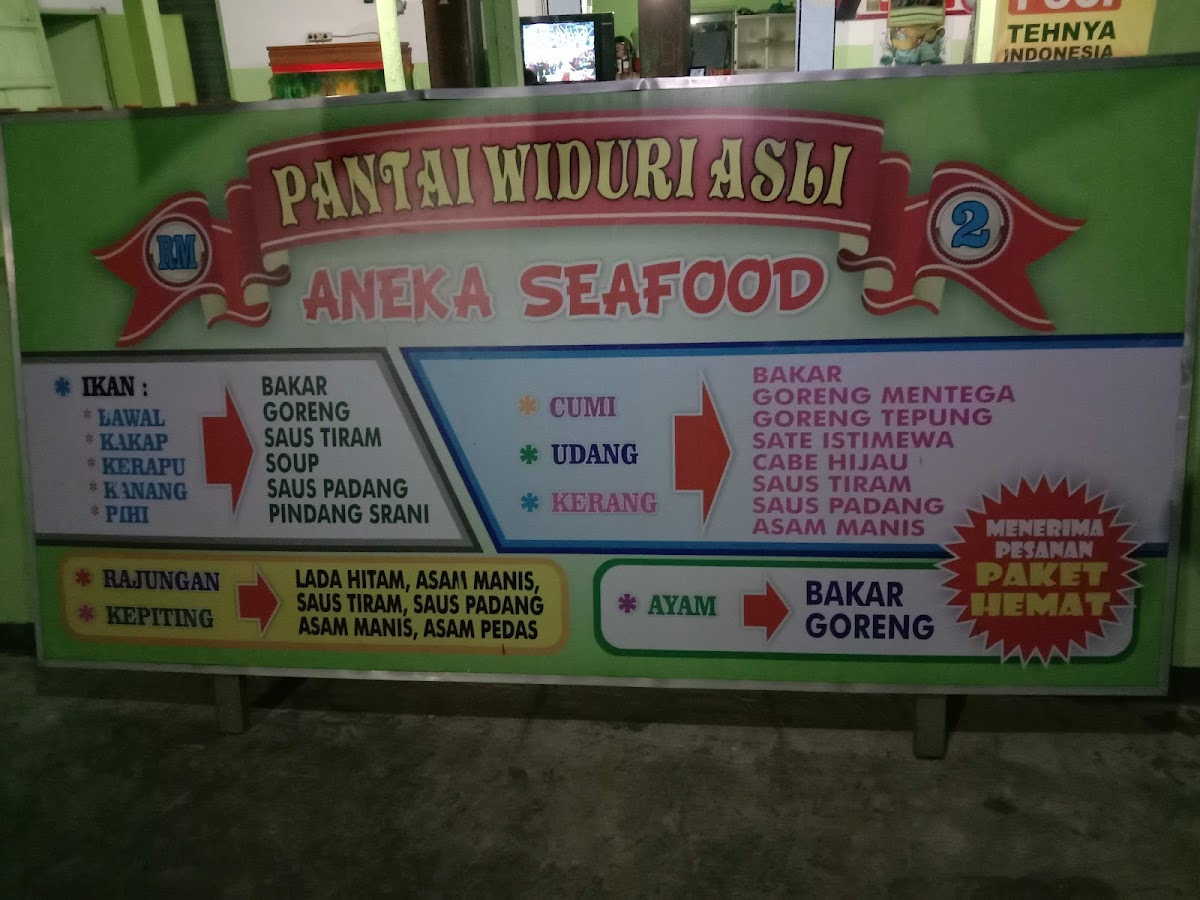 RM PANTAI WIDURI ASLI 2 (sea food) Menu 3