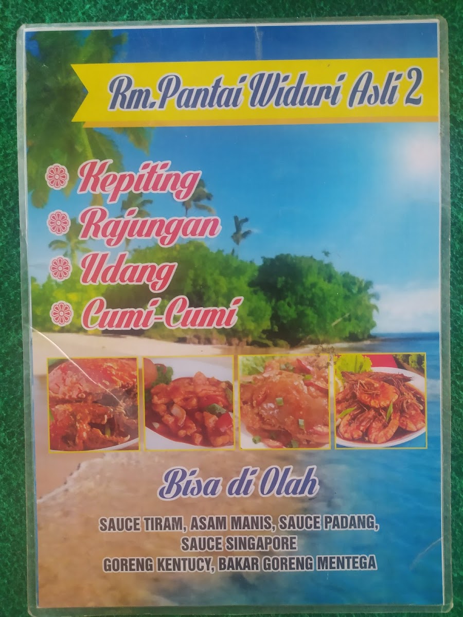 RM PANTAI WIDURI ASLI 2 (sea food) Menu 9