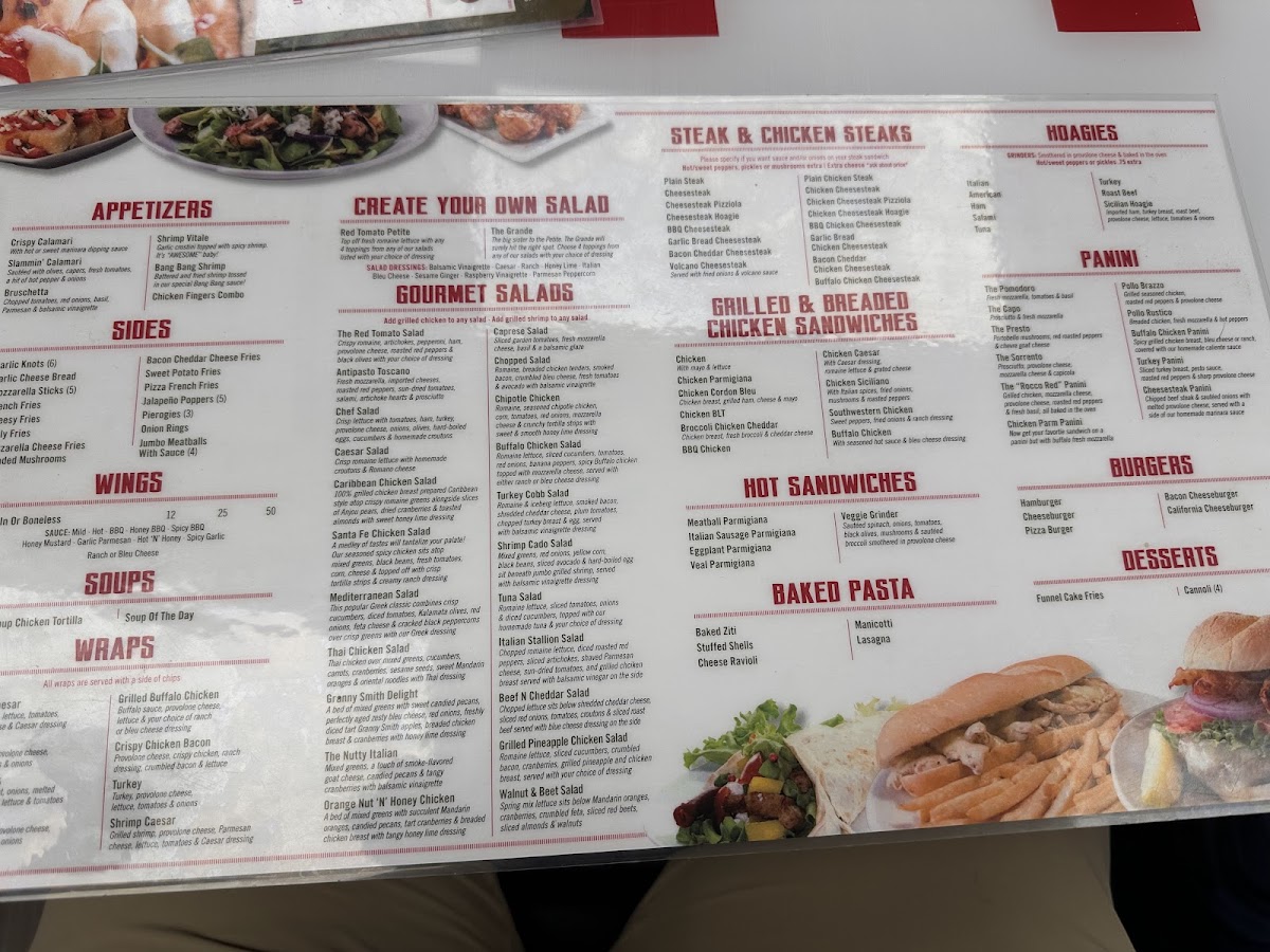 The Red Tomato Pizzeria Menu 2