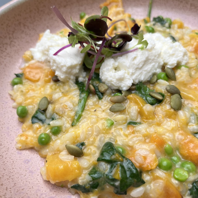 Pumpkin & Peas Risotto