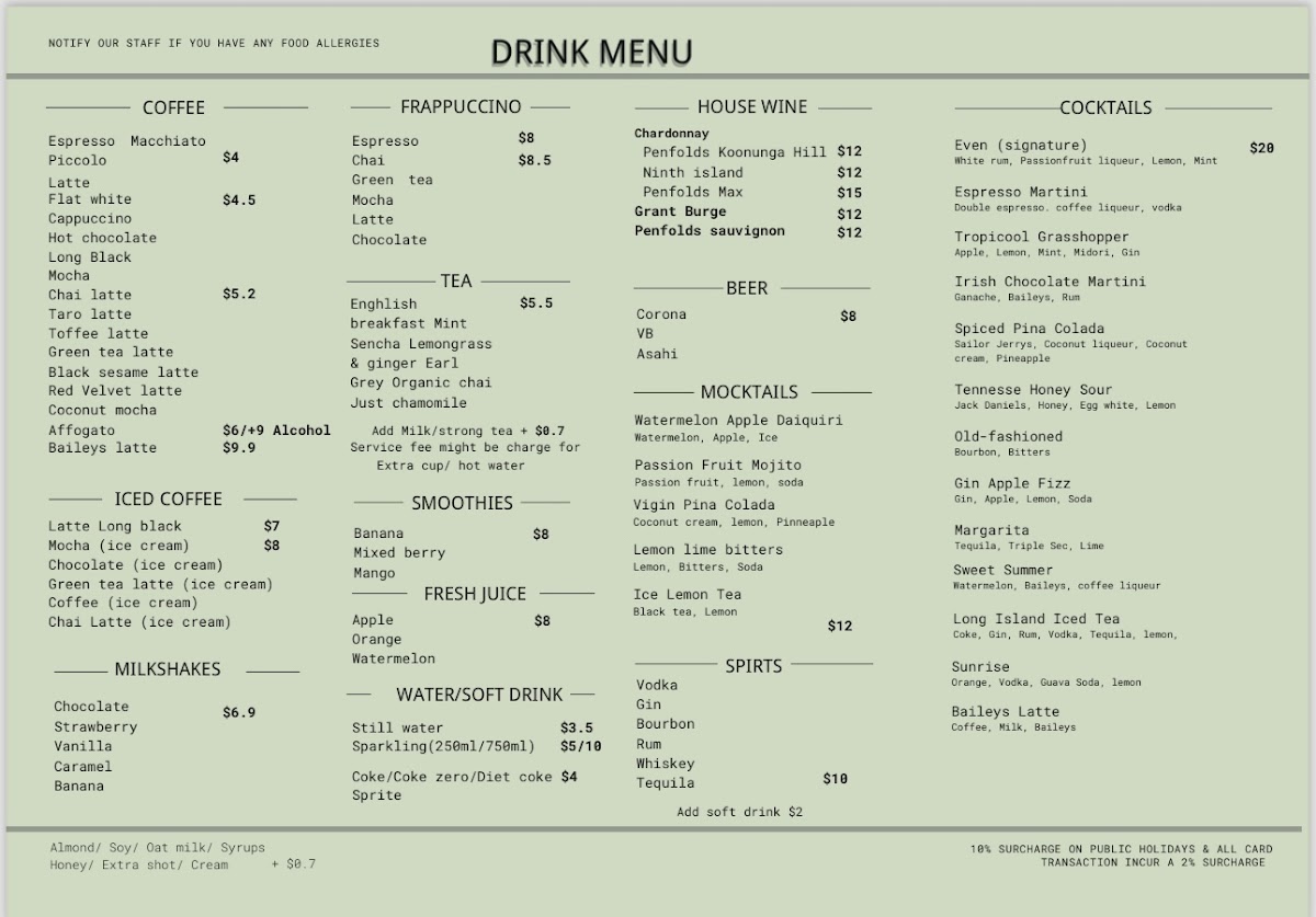 Youge Menu 2