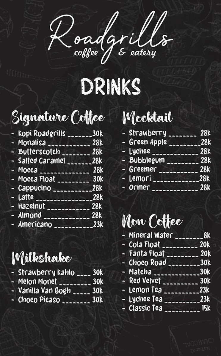 Roadgrills.Ina Menu 1