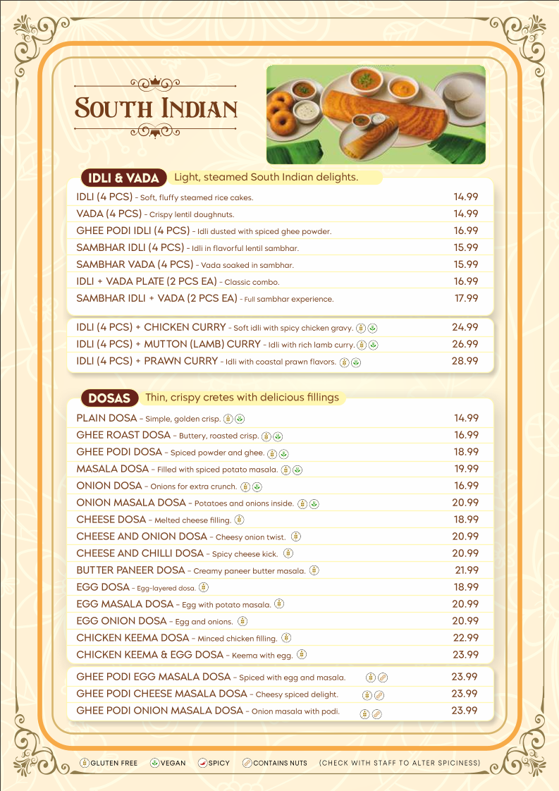 Hello India Bunbury Menu 1