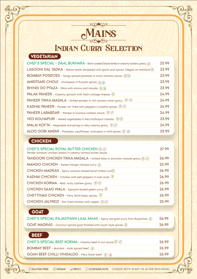 Hello India Bunbury Menu 9