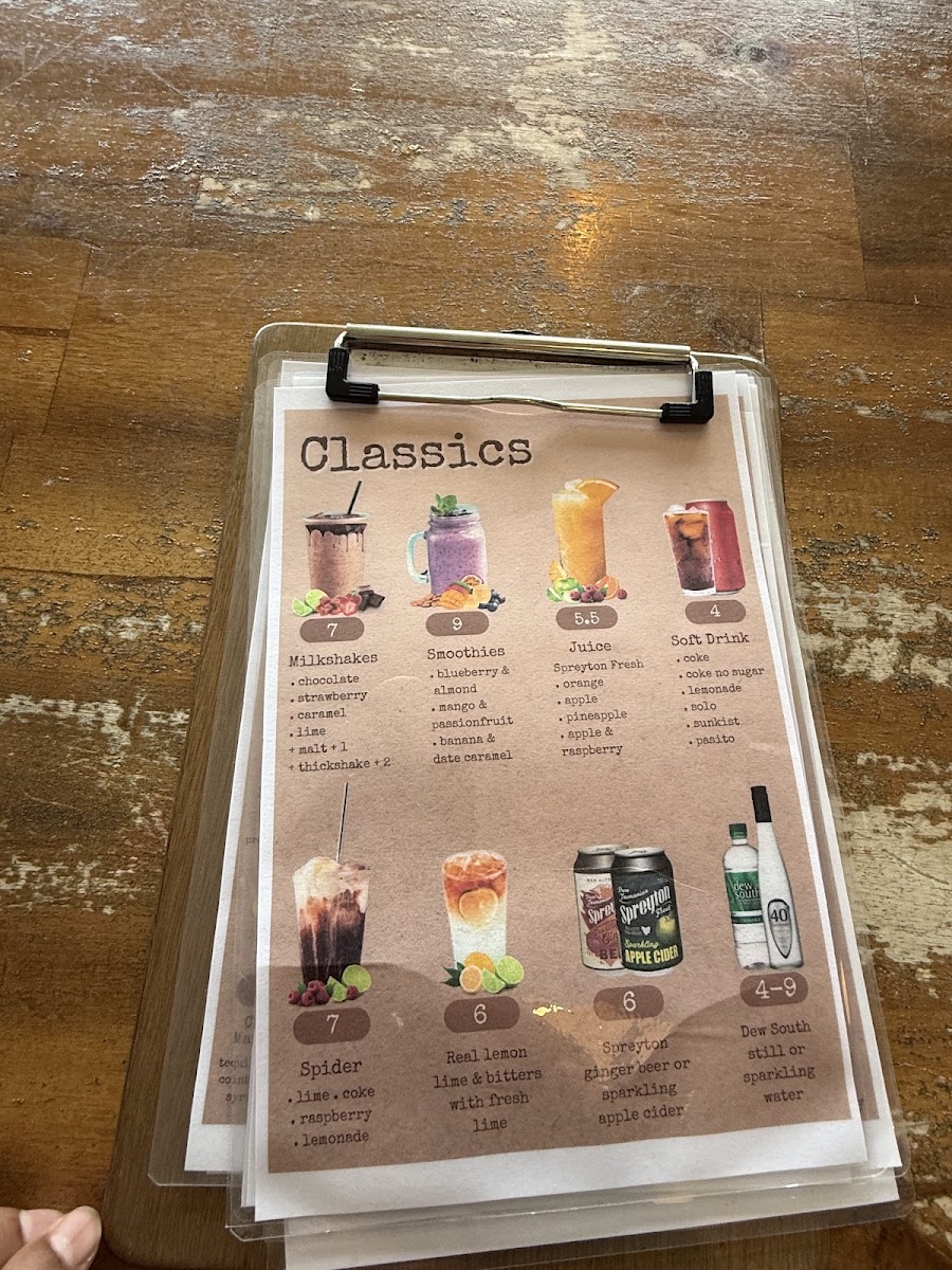 Seekers Bar & Cafe Boat Harbour Beach Menu 3