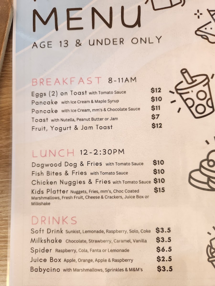 Seekers Bar & Cafe Boat Harbour Beach Menu 4